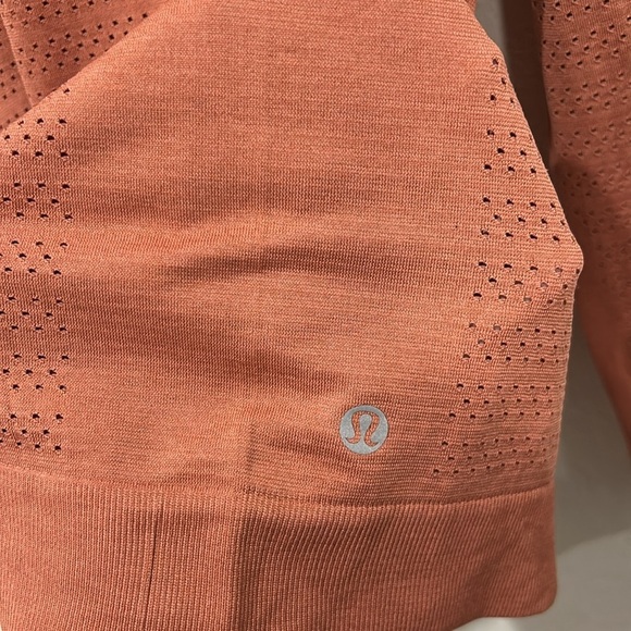 Lululemon Breeze By Long Sleeve Size 4 in Copper Clay/Copper Clay - Picture 2 of 6